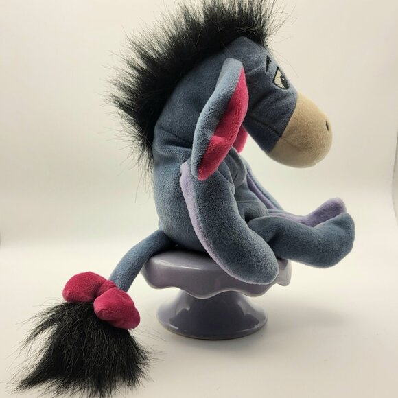 Vintage Walt Disney Company Eeyore Stuffed Plush 9" Donkey Beanie - Picture 3 of 16